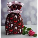 Geschenksäckchen Verpackung aus Stoff Herzen &...