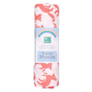 Terra Gaia Mullwindel Muslin Nappy Bio-BW 75x75 cm Foxtrot